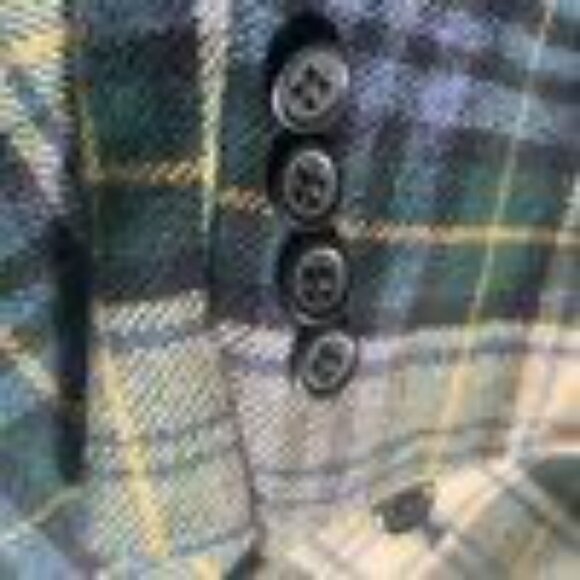 Polo Ralph Lauren Wool Cashmere Blend Green Multi Gordon Tartan Plaid Sport Coat - Picture 10 of 10